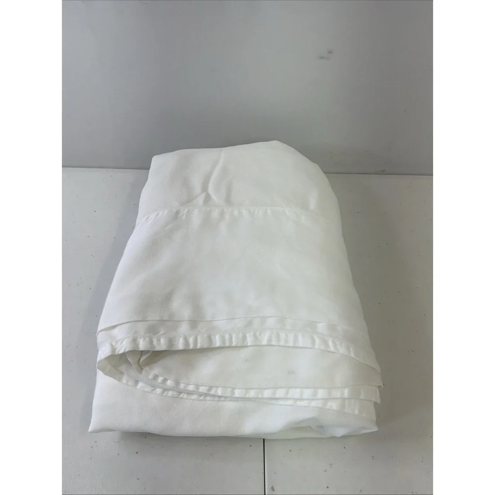 Cozy Earth King Size Flat Sheet WHITE 100% Viscose From Bamboo Preowned